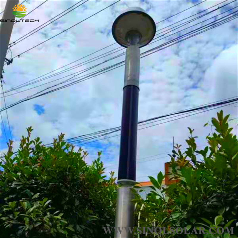 Custom-made Heterojunction Solar PV bonded Streetlight Post Featured Image