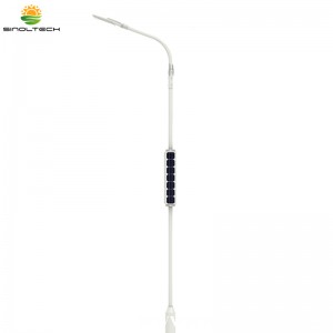 30W LED 132w Quadrangle Shape PV bonded Vertical Solar LED Street Light