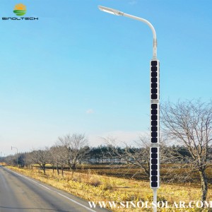 60W LED Vertical PV Solar Street Light Post
