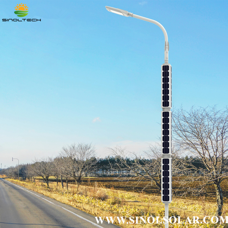 60W LED Vertical PV Solar Street Light Post Featured Image